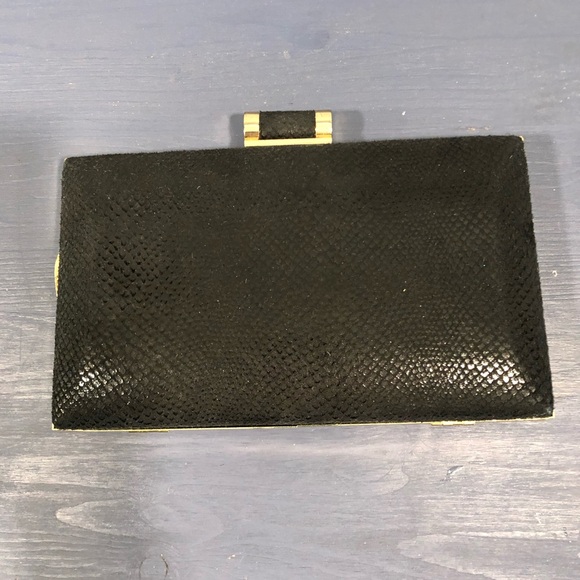 Black Clutch with Gold Details - Picture 4 of 7